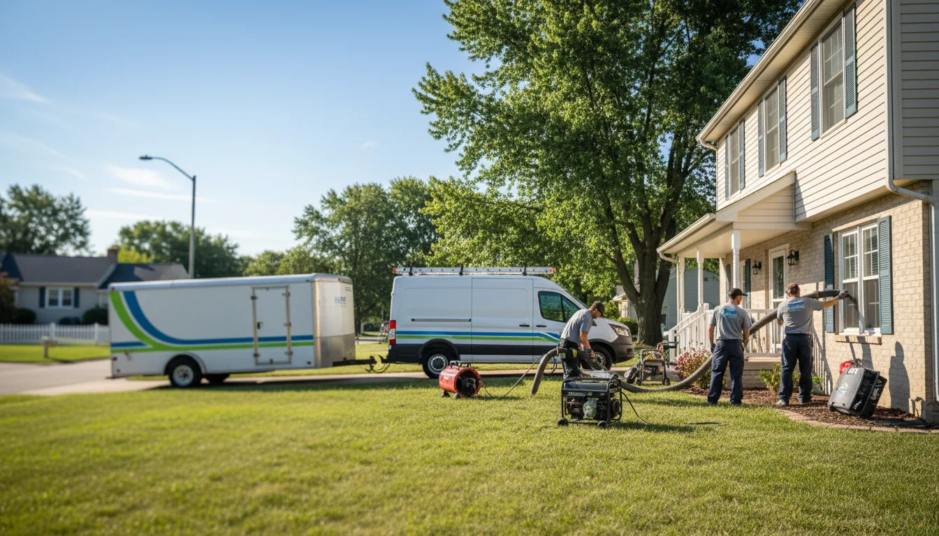 Flooded Basement Restoration And Cleanup With Repair in Young America, IN near me